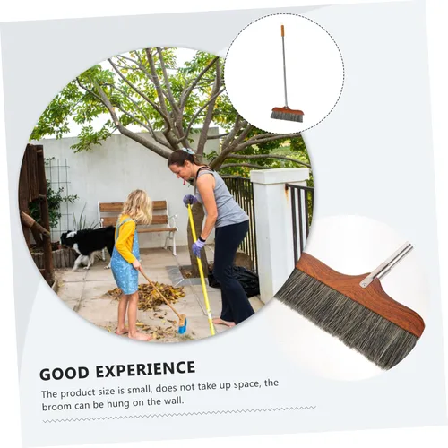 Miniatura 2 de Escoba reutilizable de limpieza de suelos para uso en interiores, escoba de limpieza del hogar resistente con recogedor para barrer suelos, cocina