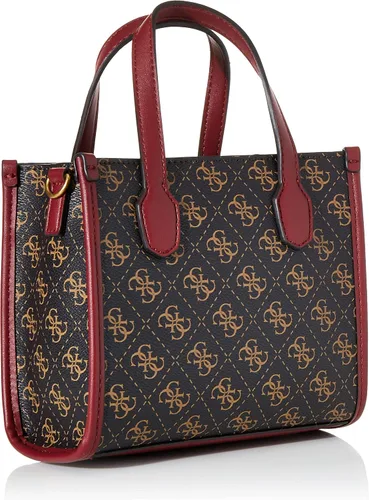 Miniatura 2 de GUESS Silvana Mini Tote Marrón LogoMerlot Talla única, Brown LogoMerlot