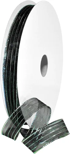 Miniatura 12 de Morex Ribbon Harmony Metallic, envoltura de regalos, decoración de boda, lazos, brillo brillante, 5/8" x 50 yardas, aguamarina