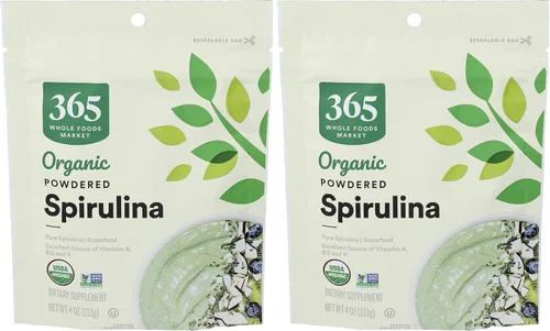 Miniatura 10 de 365 by Whole Foods Market, Superalimento orgánico de espirulina en polvo, 4 onzas