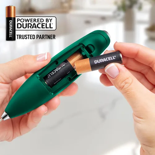 Miniatura 430 de Zulay Milk Boss Espumador de leche potente manual, hace espuma para latte, batidor para mezclar bebidas, café, miniespumador para capuchino, frappé