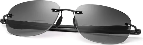 Miniatura 10 de K.LAVER Lentes de lectura bifocales sin montura para lectores con protección UV para hombres y mujeres