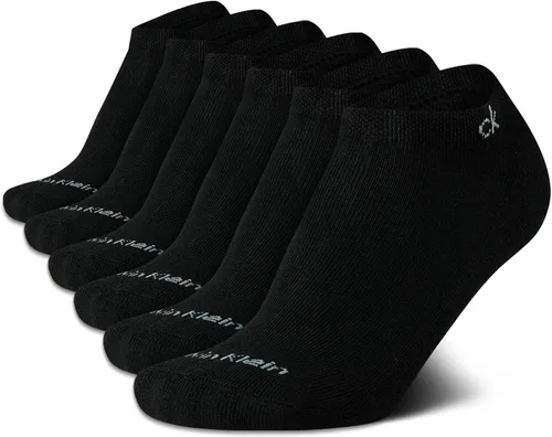 Miniatura 134 de Calvin Klein Calcetines para hombre, mezcla de algodón, acolchados, sin talla, forro de calcetines atléticos (6 unidades)