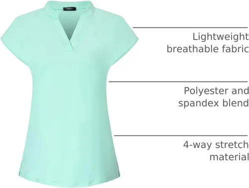Miniatura 40 de Camisas de golf para mujer, polo, tenis, camisetas deportivas, camisetas de entrenamiento