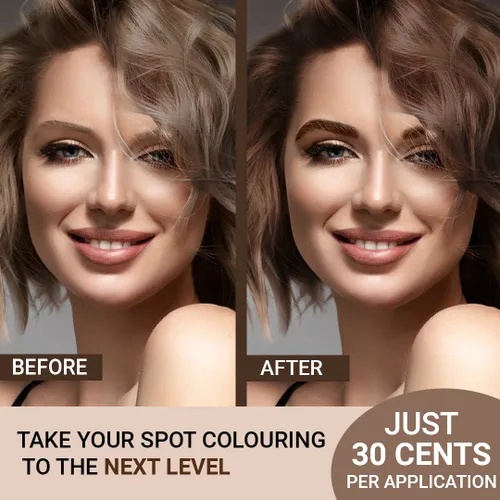 Miniatura 6 de Mina ibrow Color de Cabello Gris Marrón Coloración Natural de Puntos de Larga Duración y Polvo para Teñir el Cabello, Resistente al Agua y a