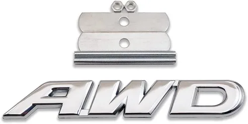 Miniatura 11 de Emblema de metal 3D de la parrilla delantera del coche con logotipo de AWD de tracción en las cuatro ruedas, 4 x 4, repuesto deportivo todoterreno