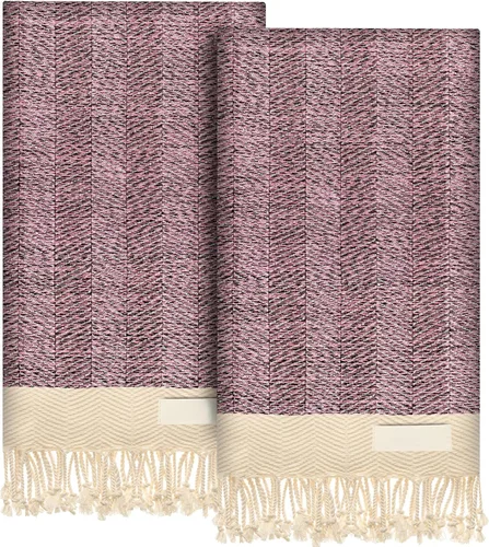 Miniatura 65 de EPHESUS TOWELS Toallas de Mano - Juego de 2 18" x 30" - Toalla de Mano Turca Decorativa para Baño, Cocina, Invitados, Cara, Cabello, Té, Paño