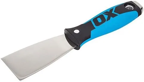 Cuchillo de masilla de alta calidad para paneles de yeso de 2 pulgadas, cuchillo profesional de acero inoxidable, compuesto de juntas, mango de