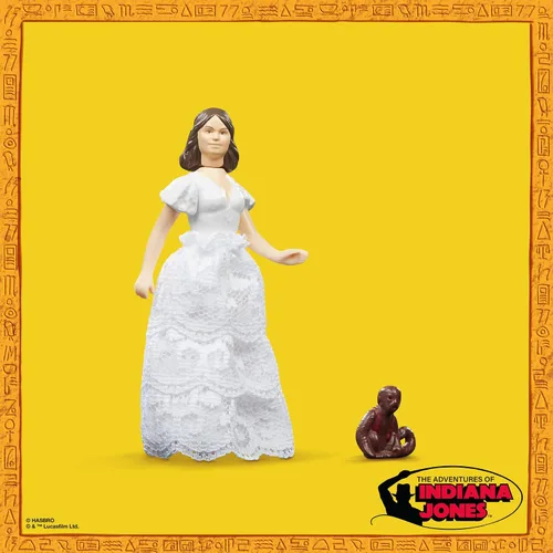 Miniatura 4 de Indiana Jones and The Raiders of The Lost Ark Retro Collection Marion Ravenwood, juguete de 3.75 pulgadas para niños a partir de 4 años