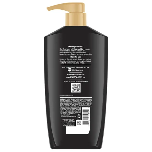 Miniatura 11 de L'Oreal Paris Elvive Total Repair 5 Acondicionador Reparador para Cabello Dañado Acondicionador con Proteína y Ceramida para Cabello Fuerte Sedoso
