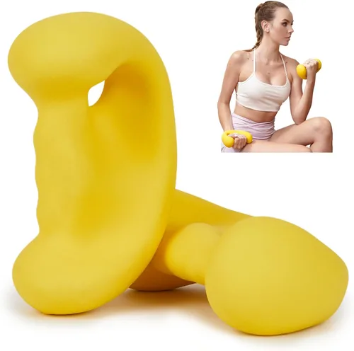 HXD-ERGO Juego de mancuernas ergonómicas para mujeres, pesas de mano para mujeres, para pilates, yoga, correr, entrenamiento de fuerza 5 libras