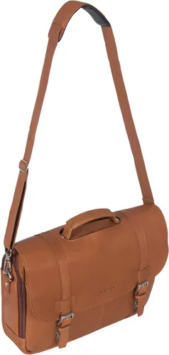 Miniatura 14 de Kenneth Cole REACTION Show Business - Bolsa de mensajero de cuero colombiano para portátil de negocios de 16 pulgadas
