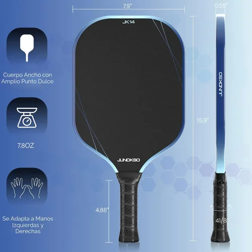 Miniatura 9 de Pickleball Paddles Set of 2 - Composite Carbon Fiber Pickle Ball Paddle - USAPA Compliant Pro Pickle Racket - Portable Outdoor Sports Equipment