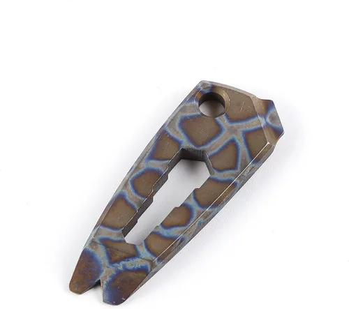 Miniatura 8 de Hamans Barra de palanca de titanio, multiherramienta, mini llavero de 1.65 pulgadas con llave y destornillador con función de extractor de uñas