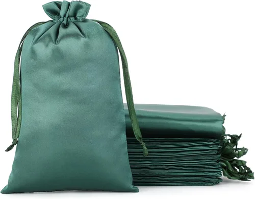 Miniatura 38 de Bolsas de regalo pequeñas de satén negro, 30 unidades de 3 x 4 con cordón, para aula de niños, boda, cumpleaños, graduación, recuerdos de fiesta