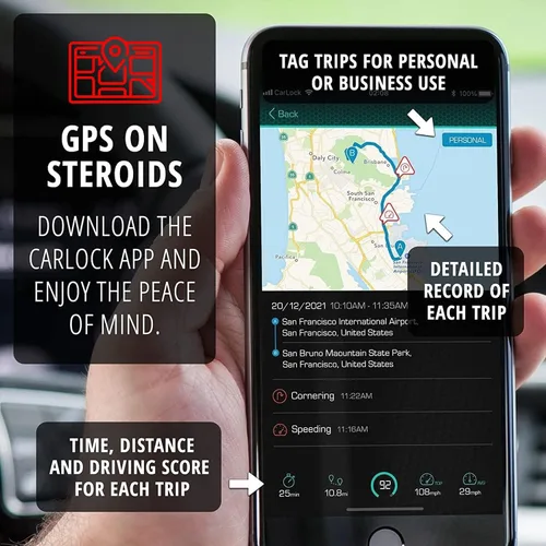 Miniatura 6 de Carlock – Ratreador de carro a tiempo real y sistema de alerta. Viene con dispositivo y App para teléfono. Rastrea fácilmente tu automóvil en tiempo
