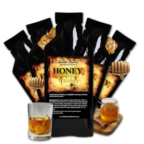 Miniatura 9 de Honey Bourbon Whisky Aromoring Essence (un solo paquete), recambio de sabor a licor para envejecimiento en barrica, mezcladores de cócteles