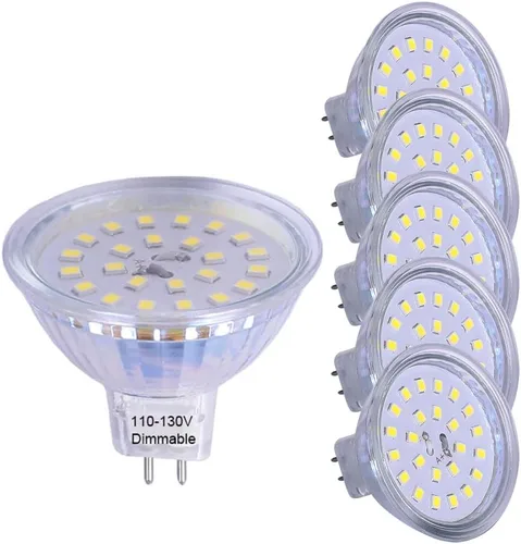 Miniatura 10 de mr16 120 V regulable 5 W blanco cálido 2700 K foco foco lámpara halógena 50 W reemplazo para foco de luz de seguimiento (120 V regulable 5 W 2700 K)
