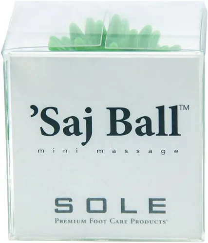Miniatura 2 de Sole Premium Foot Care Products Saj Ball Green Mini Spiky Deep Tissue Masaje - Tamaño de viaje, caja de regalo Verde