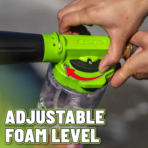 Miniatura 7 de Chemical Guys TORQ Pistola de espuma para lavado de automóviles de 6 espumas, fácil de usar, rocía espuma espesa para el lavado seguro de camiones