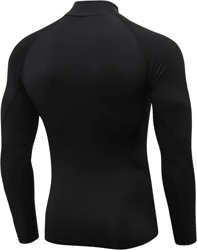 Miniatura 2 de SPVISE Paquete de 1 o 2 camisetas de compresión para hombre, camisetas de manga larga, camisetas de entrenamiento atlético, camisetas frescas