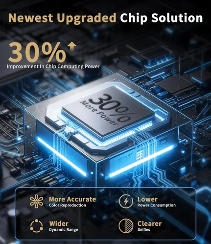 Miniatura 2 de Cámara digital nativa 4K real 21MP CMOS 64MP Imágenes Cámara de vlogging de pantalla abatible de 3 pulgadas con micrófono incorporado 16 filtros