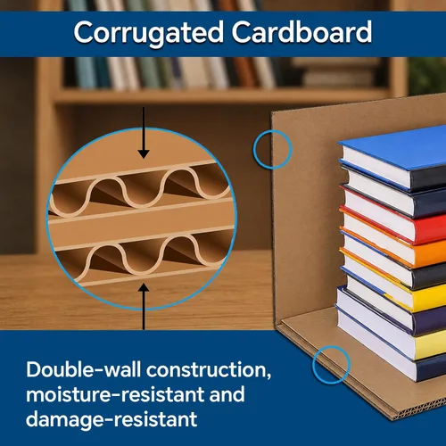 Miniatura 4 de PIT66 Paquete de 3 cajas de cómics de almacenamiento de cómics con capacidad para 150-175 cómics plegables y apilables, caja corta de cómics a