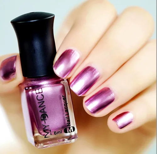 Miniatura 13 de Esmalte de Uñas Dorado Champán con Efecto Espejo Metálico, Laca de Uñas Brillante de Secado Rápido y Larga Duración, Cromo para Manicura DIY