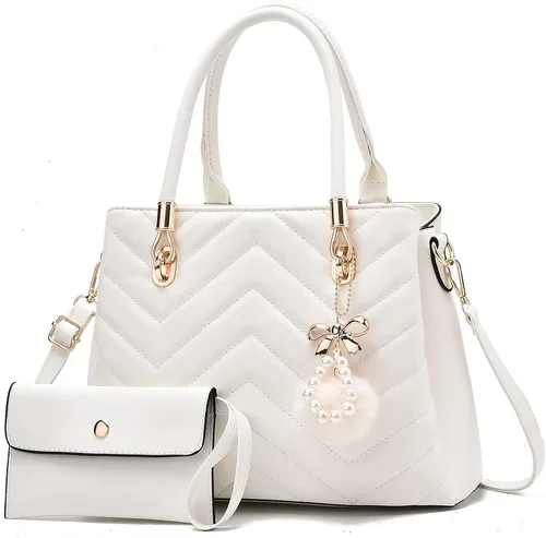 I IHAYNER Bolsos de mano para mujer, bolso acolchado con ondas, bolso de hombro grande, bolsa cruzada para mujer, asa superior, bolsa de mano, Hobo,