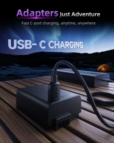 Miniatura 4 de llano Paquete de 2 baterías Aurora USB-C EN-EL25 para Nikon Z50 II, Z50, Z30, Z fc, pantalla de alimentación instantánea, totalmente decodificada