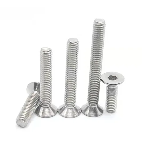 Miniatura 9 de Tornillos de cabeza plana M3-0.020 x 0.157 in, acero inoxidable 18-8 (304), acabado brillante, unidad de enchufe Allen, tornillos de máquina