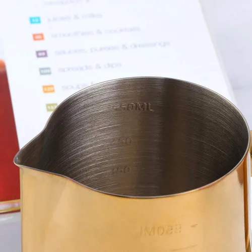 Miniatura 3 de Buyer Star Espumador de leche, espumador de café, herramientas Picher Barista, taza mental de acero inoxidable, accesorios para expreso, kit