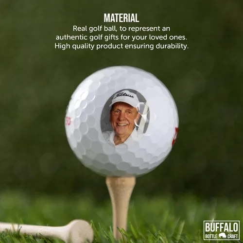 Miniatura 2 de Wilson Fifty Fifty Pelotas de golf personalizadas, manga de 3, añade tu foto o logotipo, diseños personalizados para hombres y mujeres, regalos
