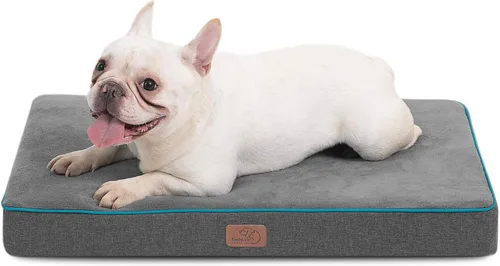 Miniatura 10 de Bedsure Cama ortopédica grande para perros grandes, almohada impermeable de espuma viscoelástica para perros, con funda extraíble lavable y parte