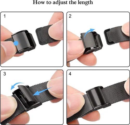 Miniatura 6 de Correa de metal compatible con iWatch 38mm 40mm 42mm 44mm, de acero inoxidable, tejido de metal fino pequeño suave, repuesto para iWatch Series 6 5
