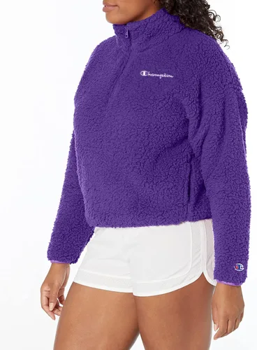 Miniatura 4 de Champion Suéter acogedor con cremallera de un cuarto de pelo alto para mujer