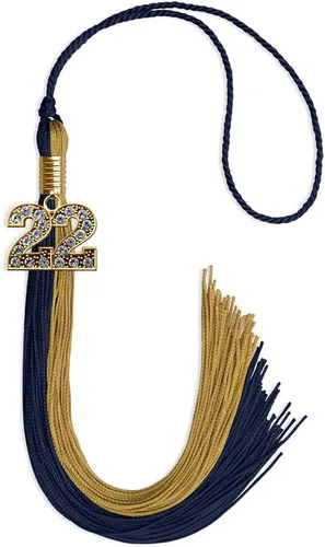 Miniatura 127 de Endea Graduation Borla de doble color con dije dorado (negro/oro brillante, 2022)