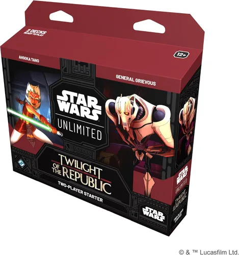 Miniatura 2 de Asmodee Star Wars: Unlimited TCG - Juego de cartas coleccionables «El Crepúsculo de la República», set de inicio - ¡Domine las Guerras Clon! Juego