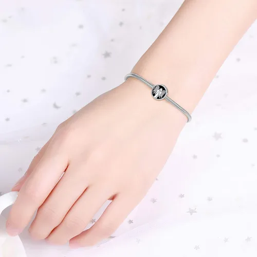 Miniatura 3 de LONAGO Abalorio de ángel de la guarda personalizado con foto para pulsera, para cualquier familia humana, mascotas, gatos, regalo para mujeres