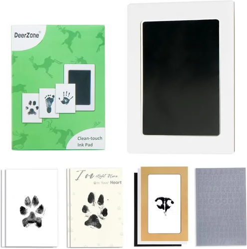 Miniatura 21 de DeerZone Kit de impresión de huellas sin tinta, kit de impresión de huellas de perro, kit de impresión de nariz de perro, almohadillas de tinta