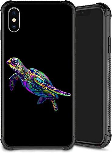 Miniatura 34 de Funda compatible con iPhone Xs, diseño de plexiglás X para niños y hombres, diseño de lobo malo, a prueba de golpes, antiarañazos, para iPhone X/Xs