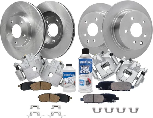 Miniatura 87 de Detroit Axle - 4 rotores de freno para Ford 2012 2013 2014 F-150 Lobo, repuesto de rotores de freno de disco: rotor delantero de 13.78 pulgadas