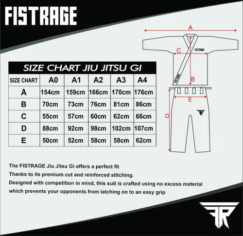 Miniatura 7 de FISTRAGE Jiu Jitsu Gi Patch BJJ - Suite brasileña para hombres y mujeres, uniforme de MMA con cinturón