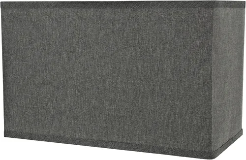 Miniatura 4 de Aspen Creative 36007 Pantalla rectangular de transición con forma de araña para lámpara de construcción en color gris, (8+16) "Top x (8+16)"Bottom x