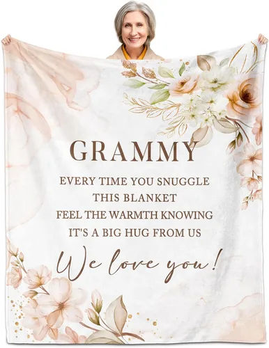 Regalos de Grammy, Regalos para Grammy Manta de 60" x 50", Regalos de Cumpleaños de Grammy, Regalos de Grammy para el Día de la Madre, Regalos de