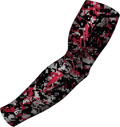 Miniatura 44 de B-Driven Sports Pro Fit - Manga de compresión para hombres, mujeres y jóvenes, baloncesto, béisbol, fútbol, diseños digitales individuales