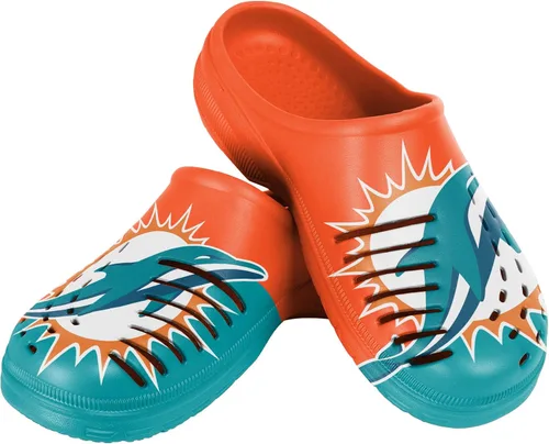 Miniatura 58 de FOCO - Sandalias de agua de jardín con logotipo de equipo de la NFL, para hombre, pantuflas, zuecos