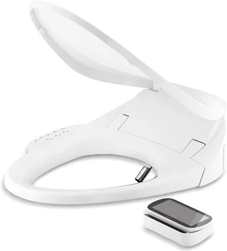 Miniatura 4 de Kohler PureWash E750 Asiento de Inodoro Bidé Alargado con Calefacción, Blanco con Control Remoto de Pantalla Táctil, Tapa de Cierre Silencioso