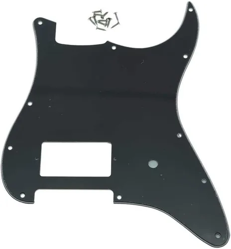 Miniatura 4 de KAISH - Golpeador de guitarra con 11 agujeros, estilo ST/Strat, un humbucker, para Delonge Stratocaster/Strat, color perla envejecida