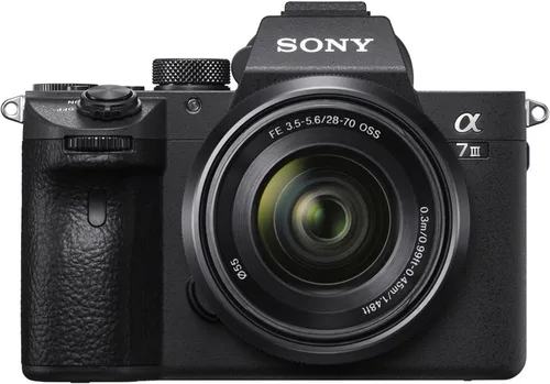 Miniatura 3 de Sony Cámara sin espejo a7 III con lente de 1.102-2.756 in y 2.165-8.268 in + lente de teleobjetivo manual 16.535-31.496 in f/8.3 HD + memoria de 128
